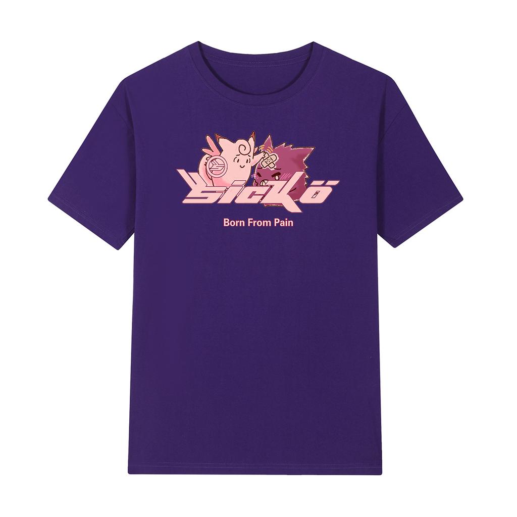 Sicko Born From Pain Vintage T-shirt Skateboard Street Hip Hop Kanye West Y2K Cotton Men T Shirt New Tee Tshirt Womens Tops