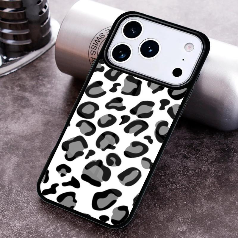 Fashion Leopard Print Phone Case for iPhone 17 16 15 Pro Max Air 14 13 12 11 Plus Shockproof Cover