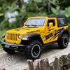 1/32 Jeeps Wrangler Rubicon 1941 Внедорожные литые легкосплавные автомобили и игрушечные транспортные средства Модель автомобиля Звуковые и световые игрушки для детей Подарки