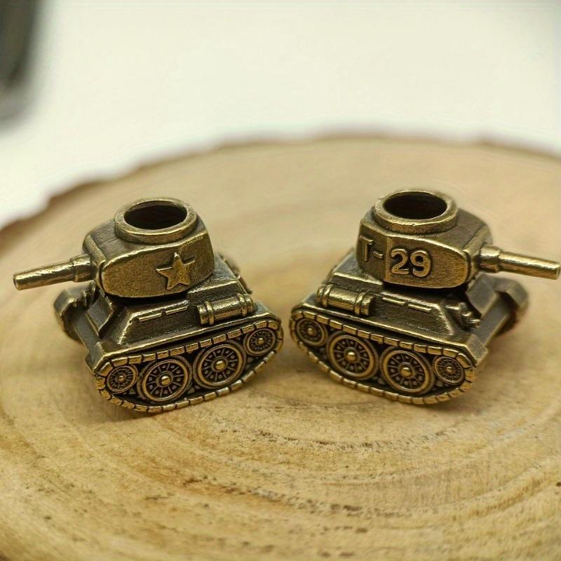 Модель танка T29 Латунные бусины-ножи Уличный EDC Брелок из паракорда для зонта Подвески DIY Аксессуары для браслетов Подвески для шнурка
