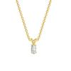 Waterdrop Crystal Pendant Necklace For Women Korean Fashion Gold Geometric Diamond Choker Chain On Neck Accessories Jewelry N511