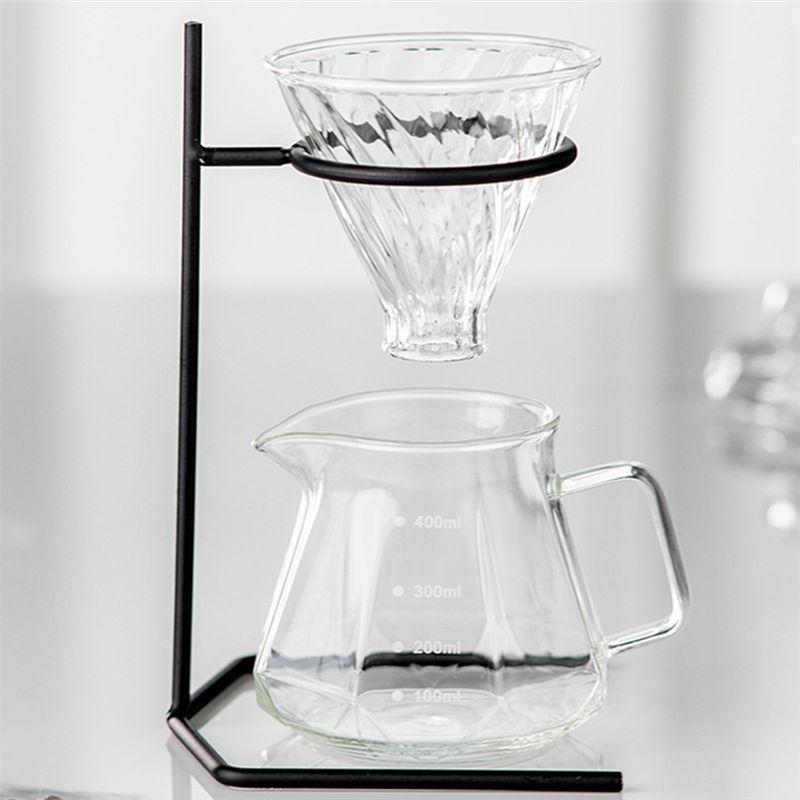 AEE4-Punch Frame Dripper Stand Coffee Station Coffee Brewer Stand Coffee Filter Cup Rack Funnel Maker Rod