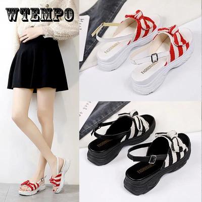 Летние модные сандалии, женские сандалии с бантом, домашние и уличные пляжные туфли, женские тапочки, большие размеры