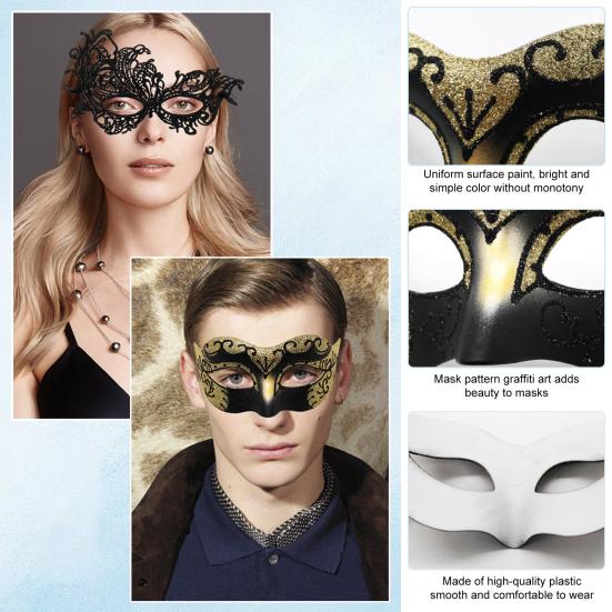 2 шт., элегантный венецианский стиль, маскарад для пар на Хэллоуин, карнавальный костюм на Хэллоуин