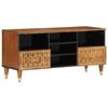 VidaXL TV Stand 100x33x46 Cm Solid Mango Wood, TV Stand, Media Cabinet, Hi-fi Cabinet, TV Unit, Multimedia Cabinet, 358302