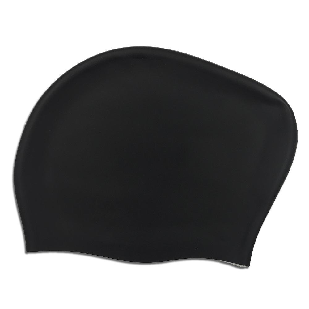 Женская силиконовая шапочка для плавания - длинные волосы, градиентный цвет, защита ушей