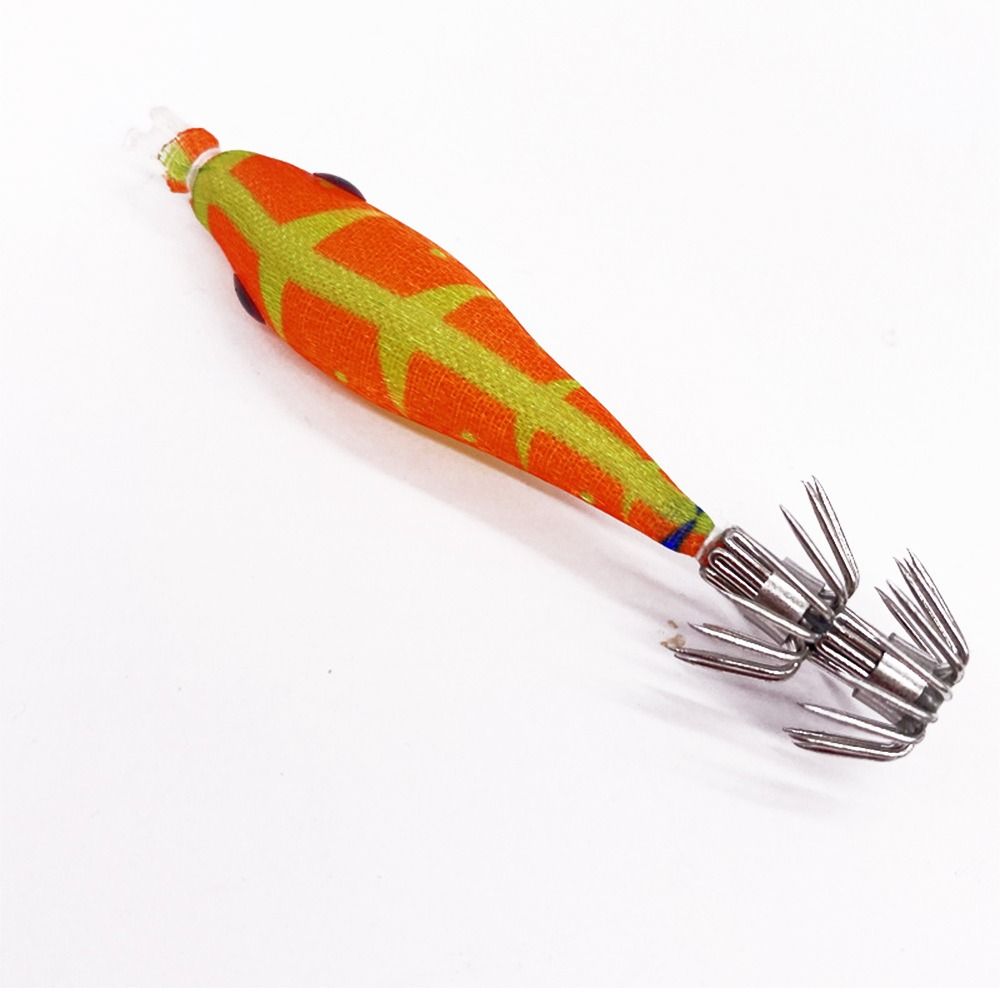 Simulation Jigs Luminous Lead Sinker Wood Shrimp Lures Octopus Bait Weave Squid Hook Fishing Tackle