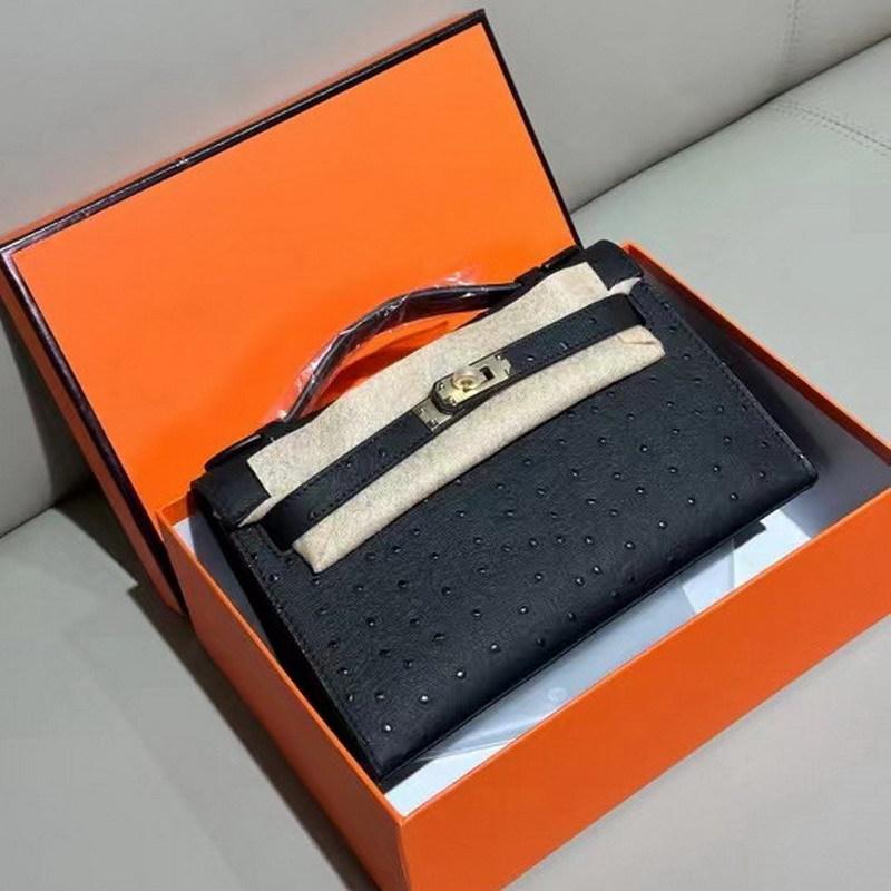 2026 Новая женская кожаная сумка первый слой рисунок страуса коровья кожа первое и второе поколение портативная на одно плечо через плечо женская сумка