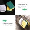 Durable Brush Storage Sink Accessory Home Sponge Holder Drainer Rack Kitchen Supplies Sink Basket