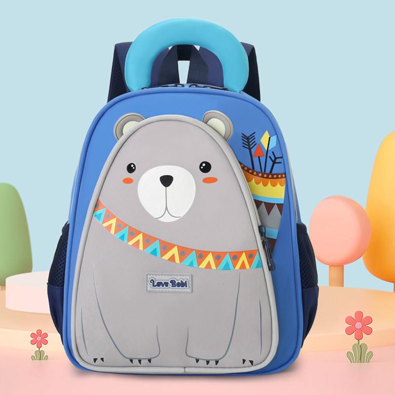 Bear Penguin Small Pattern Cartoon Toddler Backpack With Stitching Reinforced
