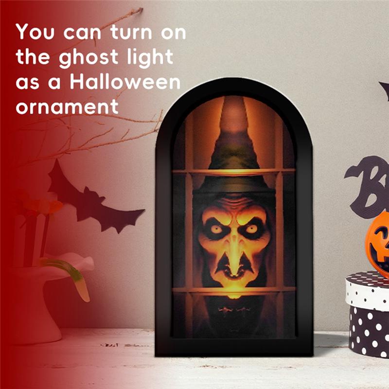 Halloween Ghost Mirror Hologram Ghost Witch Mirror With Creepy Eyes Spooky Scary Ghosts Halloween Decor