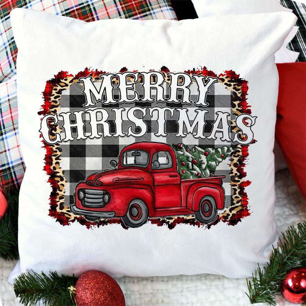 Чехол для подушки с рождественским узором для дивана, чехол для подушки с рождественским принтом, декор для комнаты для рождественской вечеринки