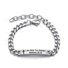 Christian Bible Stainless Steel Bracelet Bangle Engraved Cross Scripture Psalm Silicone Bracelets Religious Jewelry