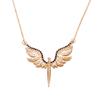 Wish Jewelry, Креативное ожерелье для женщин с крыльями ангела, инкрустированное бриллиантами, Ангел-Хранитель