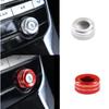 Aluminum Alloy Car Central Control Volume Adjustment Knob Ring Cover Fit For Jaguar F-pace XE XF 2016- Auto Accessories