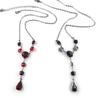 [K7269] - 2 дизайнерских колье "Sissi" красный черный