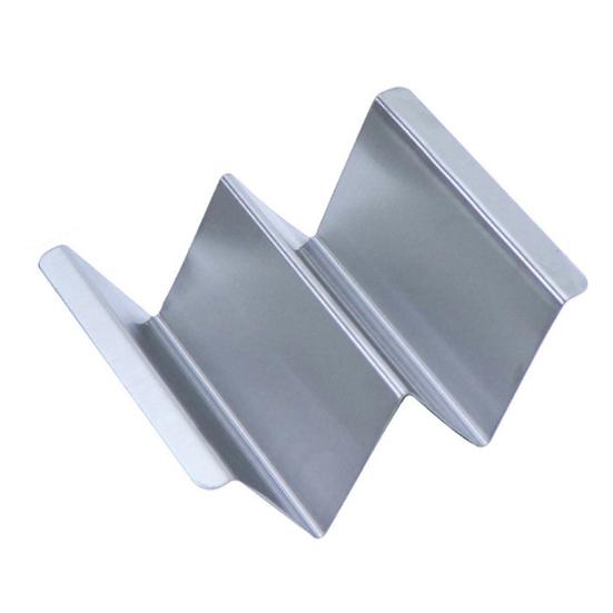 Stainless Steel Taco Holder Tortilla Serving Rack Reusable Taco Plates Burrito Rack for Kitchen Restaurant