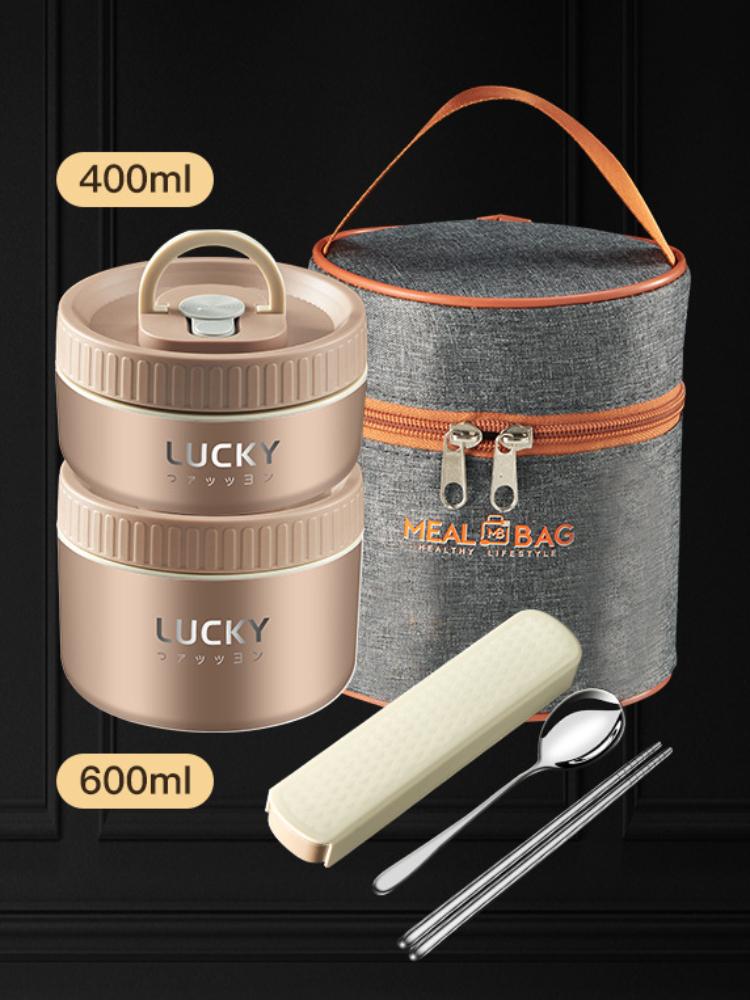 Изолированная миска пищевого качества из нержавеющей стали 316, пригодный для использования в микроволновой печи, контейнер для хранения продуктов питания, штабелируемый портативный набор плюс набор для еды