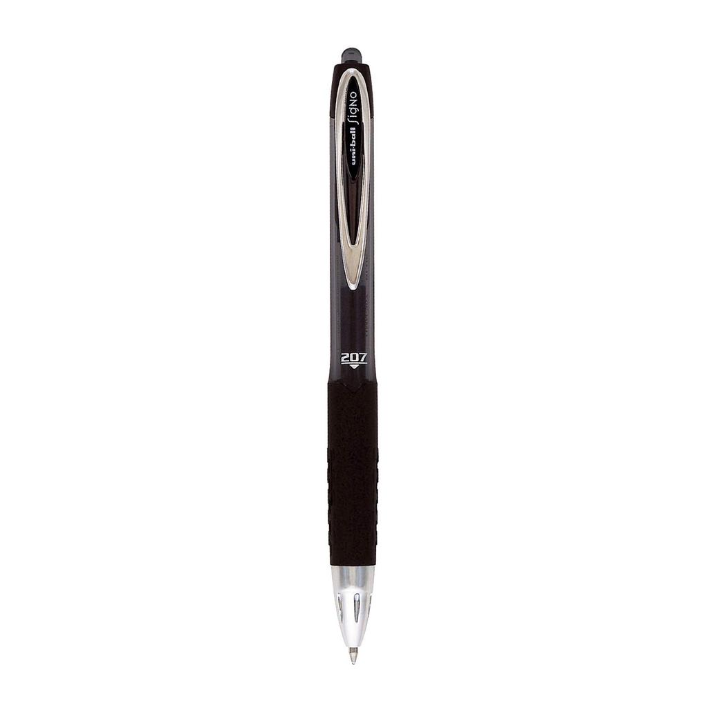 UNI-BALL Signo UMN207 0.7mm Gel Pen Black Ink Pack of 3 for Smooth Writing at Home Office School