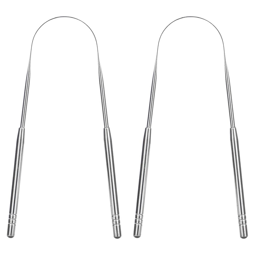 Скребок для языка из нержавеющей стали, 2 шт.