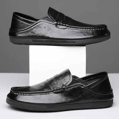 Мода Мода Мужская Повседневная Кожаная Обувь Мужская Классическая Ретро Пенни Лоферы Мокасины Мужские Легкие Удобные Уличные Водительские Балетки