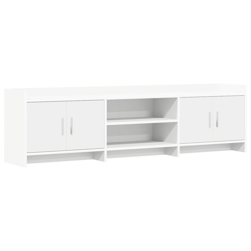 TV Cabinet 168 x 33 x 47 cm White Engineered Wood