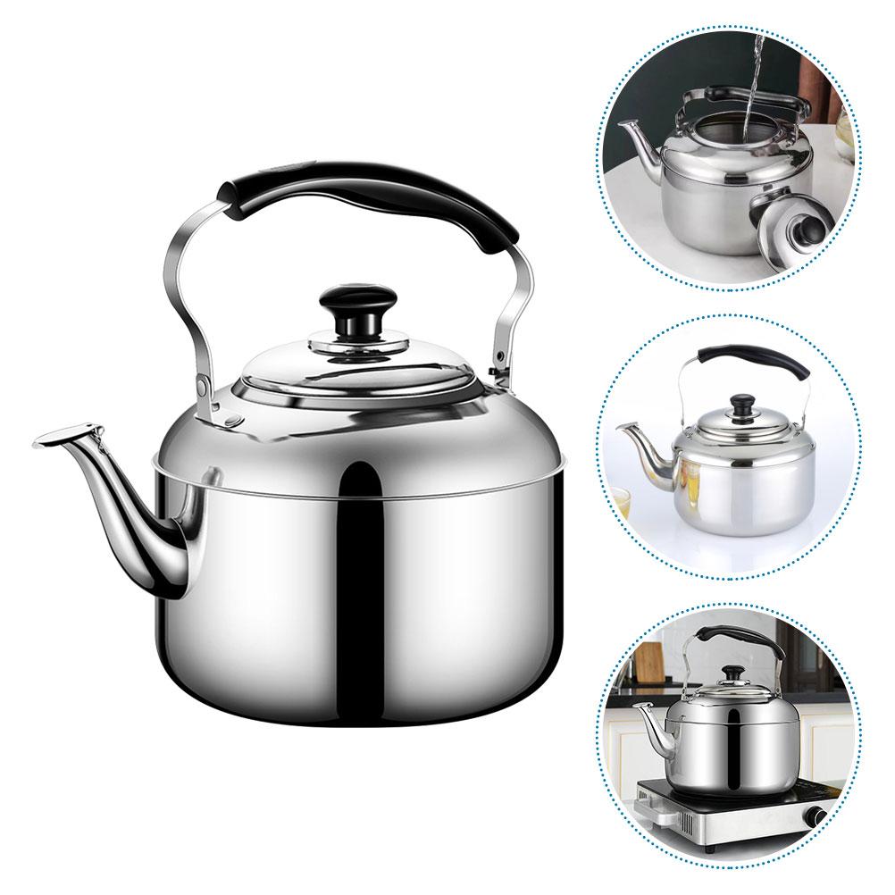7L Whistling Tea Kettle Teapot Stainless Steel Whistling Tea Pot Metal Stovetop Teapot for Stovetop Induction Stove Top