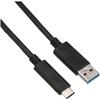 USB-кабель Elecom Type C (USB-A на USB-C) 1,0 м USB 3.1 Сертифицированный Выход 3А Макс. 10 Гбит/с Черный USB3-AC...
