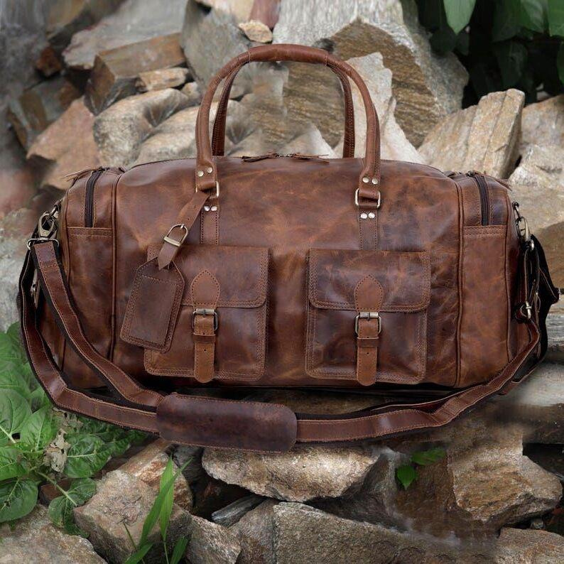 Кожаная дорожная сумка, ручная работа, спортивная сумка для выходного дня, дорожная сумка, сумка для ночевки, кожаная дорожная сумка для мужчин, дорожная сумка для отпуска, подарок для него