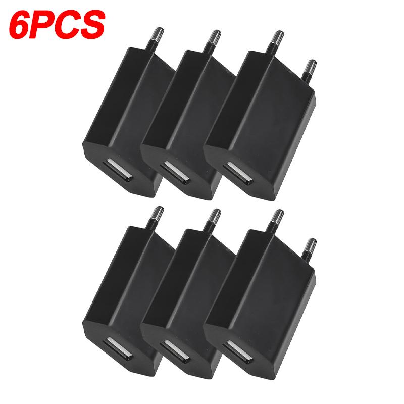 1/3/6 шт. EU Plug 5V 1A USB зарядные устройства универсальные настенные зарядные устройства для телефонов адаптеры для iPhone Samsung IPad Google зарядное устройство адаптер питания