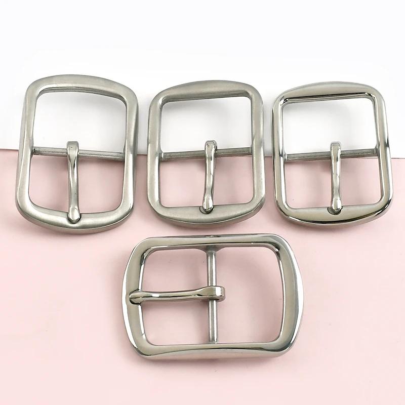 Meetee 1 шт. 40 мм Пряжка для ремня из нержавеющей стали Мужские Женские Кожаные ремни Пряжки-булавки Джинсовый пояс Одежда Запасные аксессуары