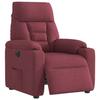 VidaXL Electric Recliner Bordeaux Red Fabric 3303015