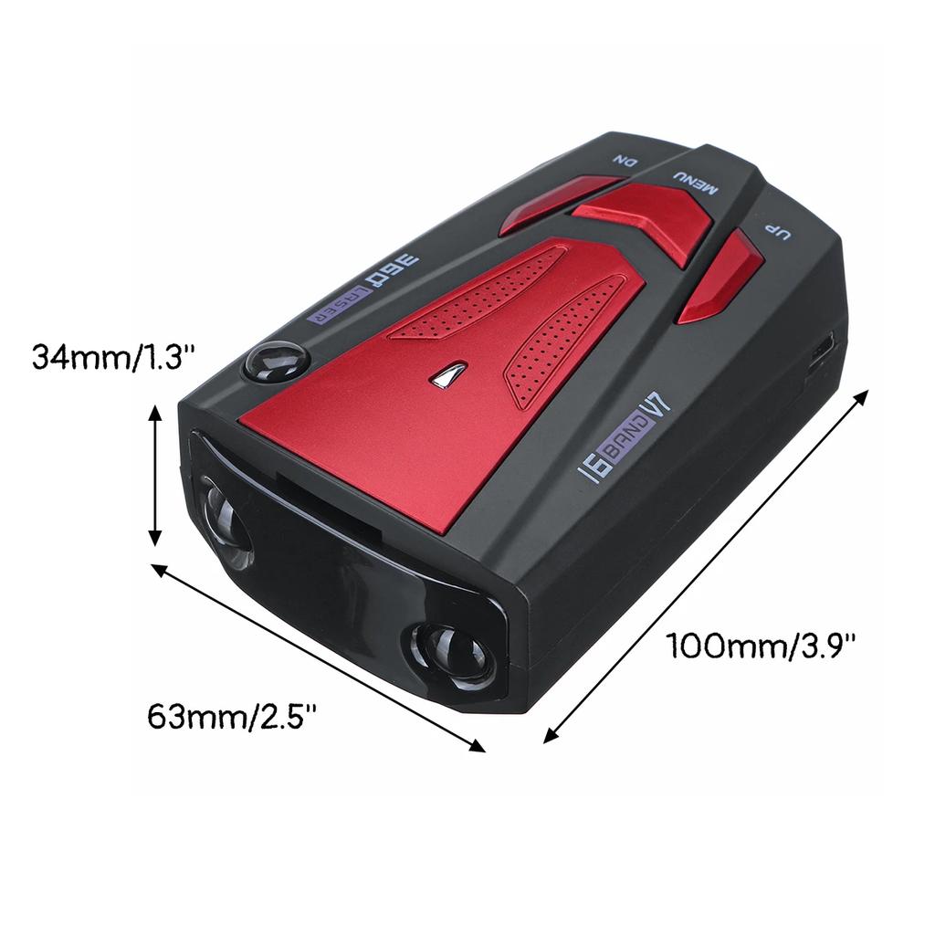 Автомобильный радар-детектор V7 Cobra 16-полосная GPS-камера с лазерным голосовым оповещением и контролем скорости