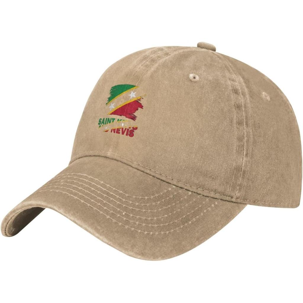 Saint Kitts and Nevis Flag Baseball Cap Washed Cotton Dad Hat Casual Sun Protection Adjustable