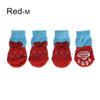 4Pcs/set New Pet Supplies Candy Color Anti-Slip Knitted Socks Puppy Boots Dog Shoes