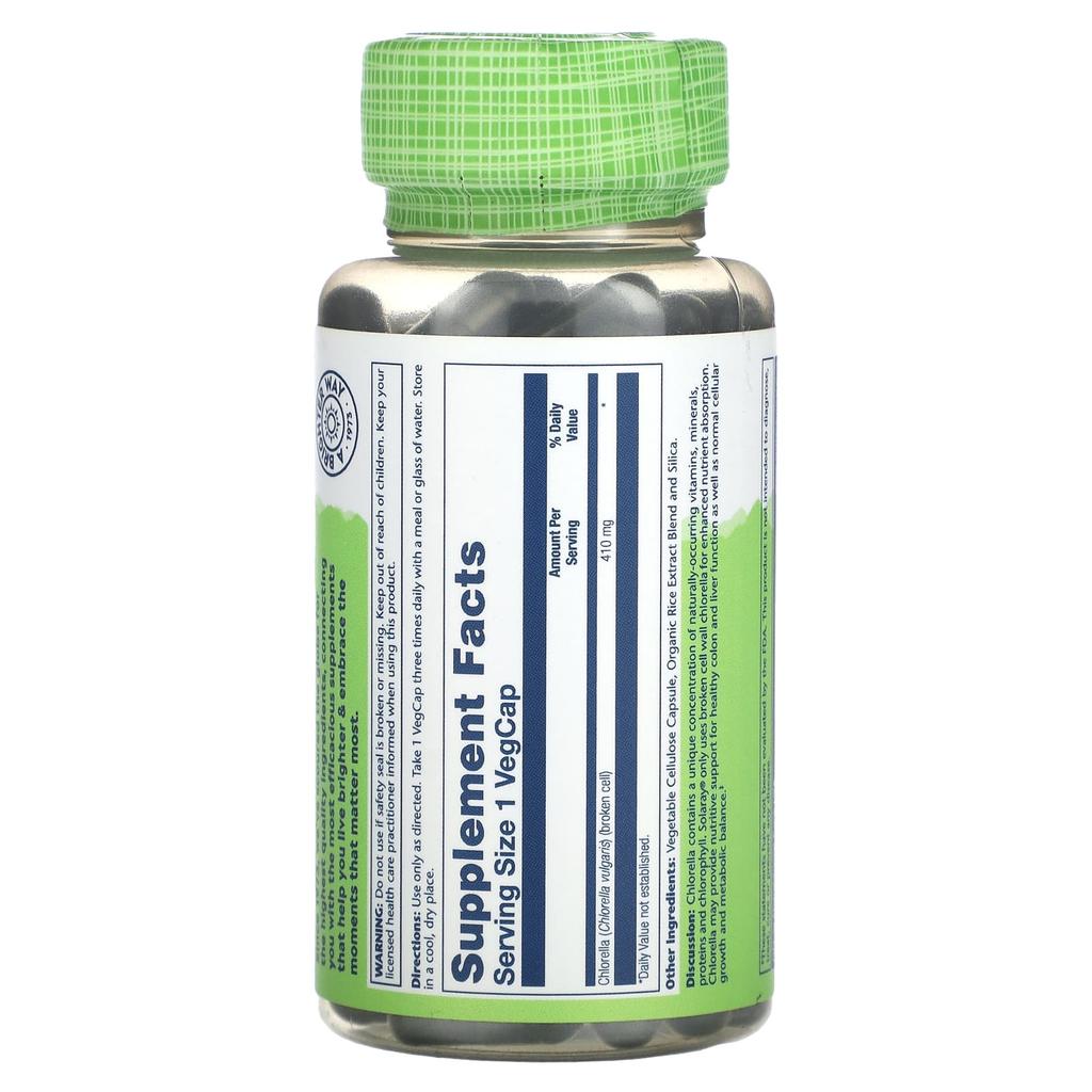 True Herbs, Cell Wall Crushed Chlorella, 410Mg, 100 Veggie Caps