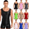 Mens One-Piece Swimming Wetsuit Short Romper Jumpsuit Swimsuit Athletic Bathing Suit