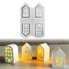1 Set Houses Casting Silicone Candle Moulds For Christmas
