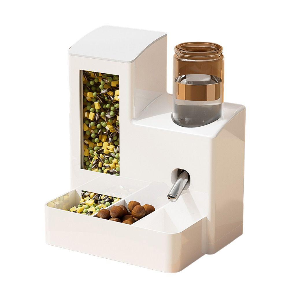 2-in-1 Hamster Automatic Water Feeder No-Drip Detachable Pet Feeding Bowl Large Capacity 80ml Small Animal Water Dispenser