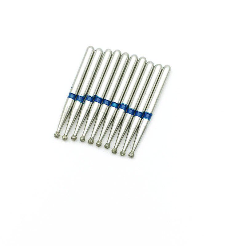 10 шт. алмазные стоматологические боры FG Dia-burs средний шарик круглый тип 1,6 м для высокоскоростного наконечника BR-45