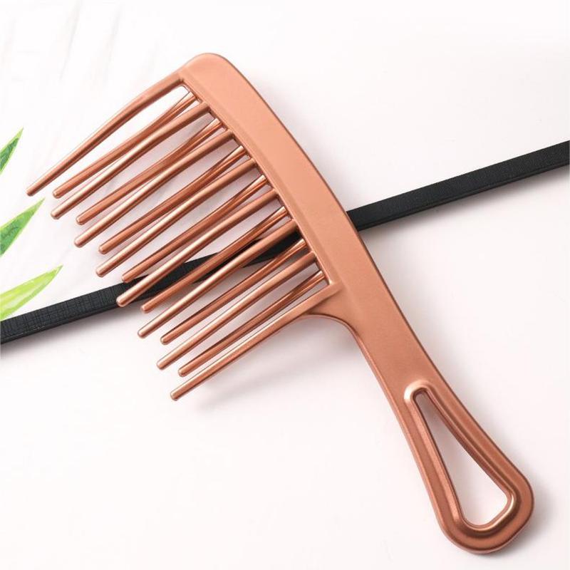 Double Row Large Toothed Comb Wide Toothed Comb Curved Comb Fluffy Comb Hairdressing Comb For Comb Long And Curly Hair