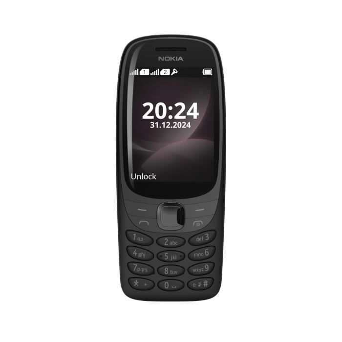 Nokia 6310 2024 Cellulare Nero Display 2.8 Pollici Fotocamera 0.3 MP
