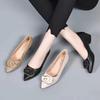 Прямые продажи с фабрики весна и осень новая обувь для мам одинарная обувь низкий каблук мягкая кожа мягкая подошва женская обувь модная и удобная остроносая рабочая