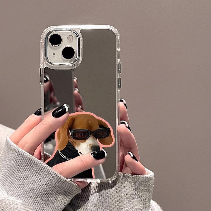Mobile Phone Cases for iPhone 11 13 XR 15 Pro Max 12 14 Pro Max Case iPhone 16 XS Max Mirror Protective Case Mirror Exquisite Cartoon Waterproof