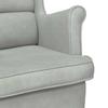 Armchair Light Grey Velvet