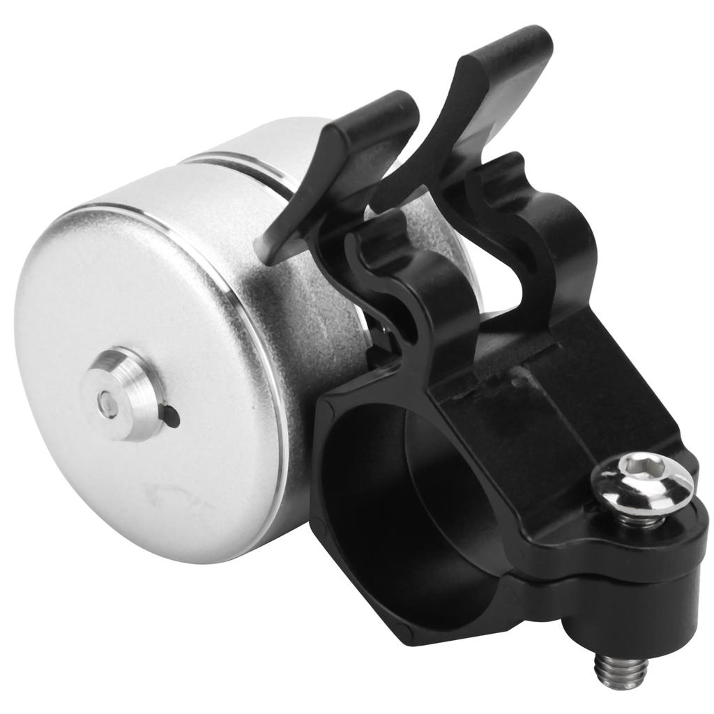 Велосипедный звонок 120 дБ с двойным щелчком, звонок на руль велосипеда, сигнализация, запчасти для велосипеда для безопасности на открытом воздухе, серебристый