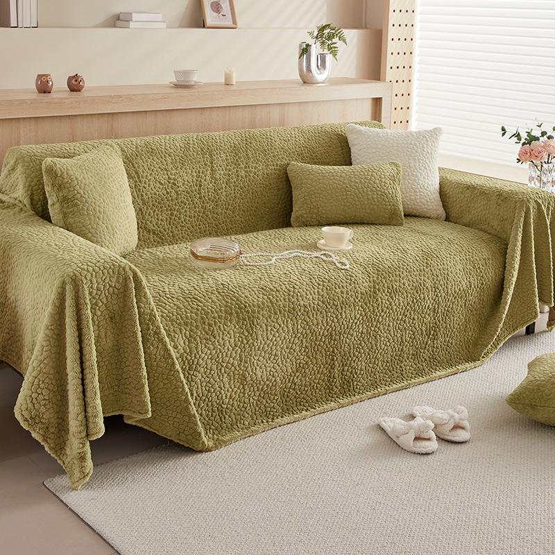Зимнее полотенце для дивана, утолщенное флисовое покрывало для дивана, высококачественное розовое покрывало для дивана, не царапающееся