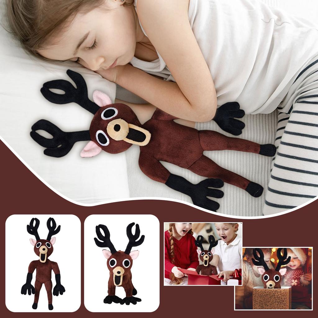 Horror Game Surrounding Elk Doll Prone Elk Plush Toy