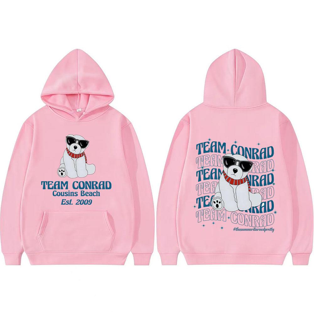 Team Conrad Cousins Beach Graphic Sweatshirts Men Women Fashion Hip Hop Vintage Trend High Quality Hoodie Comfort Casual Hoodies