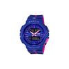 Серия CASIO BABY-G, модный и привлекающий внимание двухцветный механизм, кварцевый механизм, полимерный ремешок, японские и корейские часы, BGA-240L-2A1